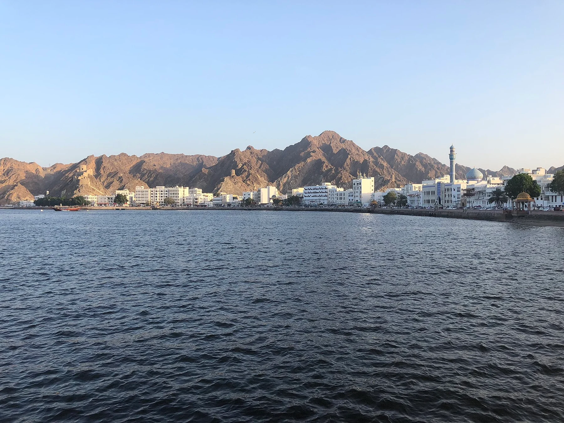 Die Uferpromenade von Mutrah in Maskat